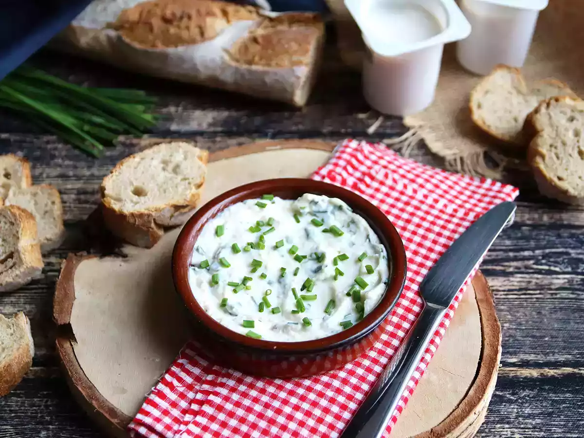 Faux-mage frais hvidløg og urter (den veganske sojabaserede ost!) - foto 4