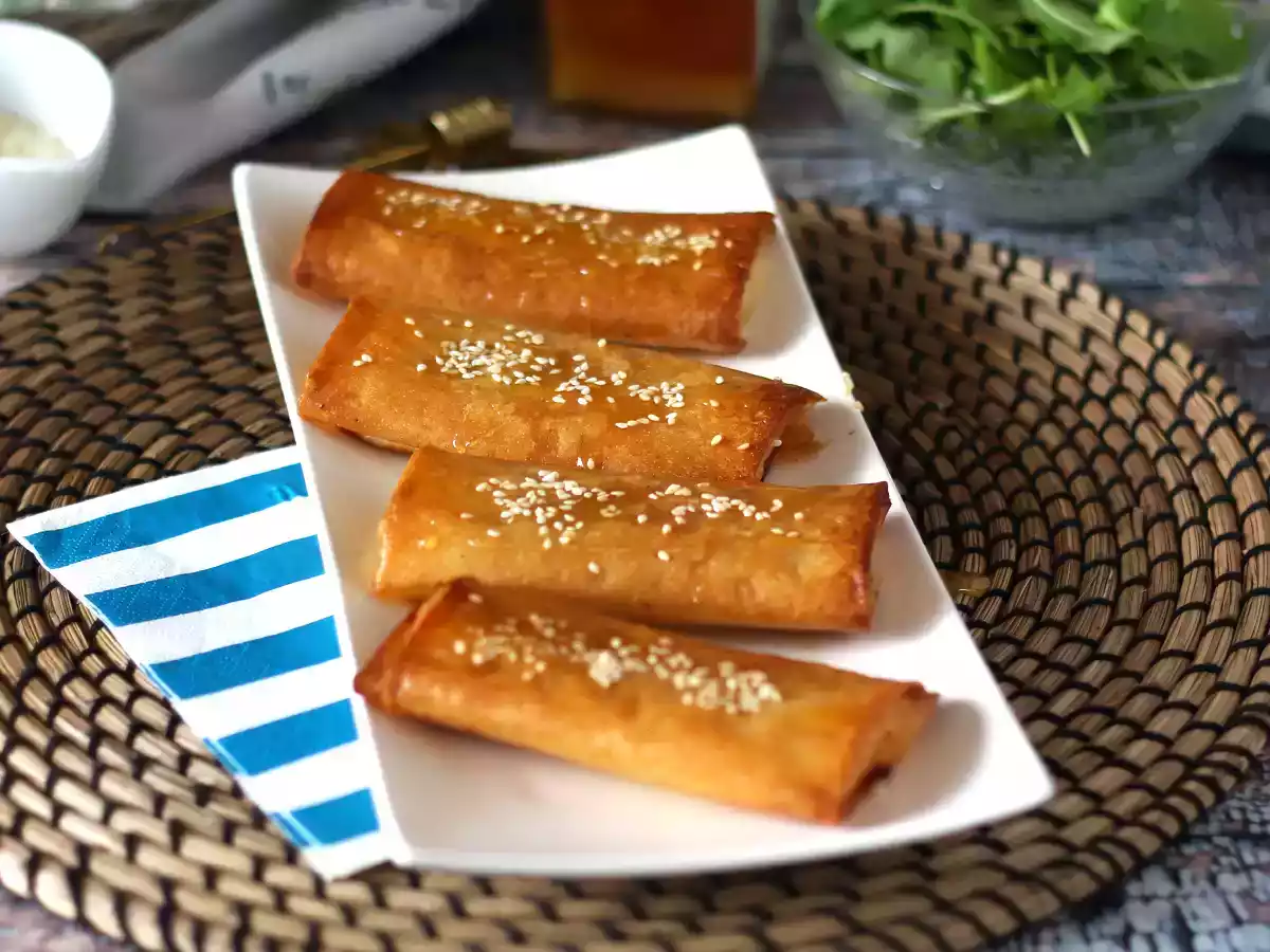 Feta Saganaki, den græske opskrift på feta- og honningchips - foto 5
