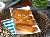 Feta Saganaki, den græske opskrift på feta- og honningchips, foto 1