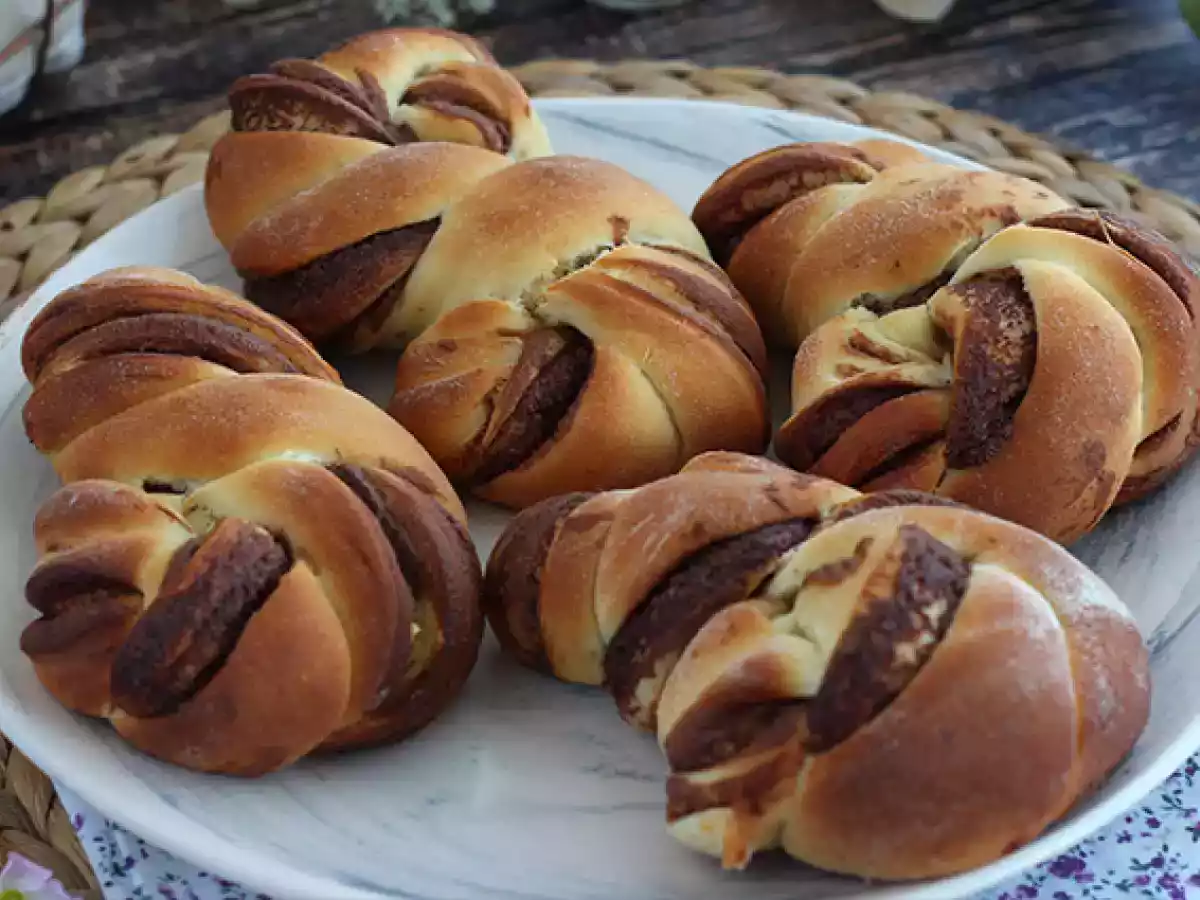 Flettede boller med Nutella - foto 2