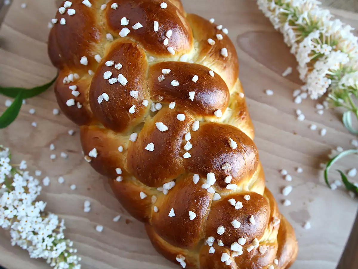 Flettede briochebrød med 8 tråde - foto 2