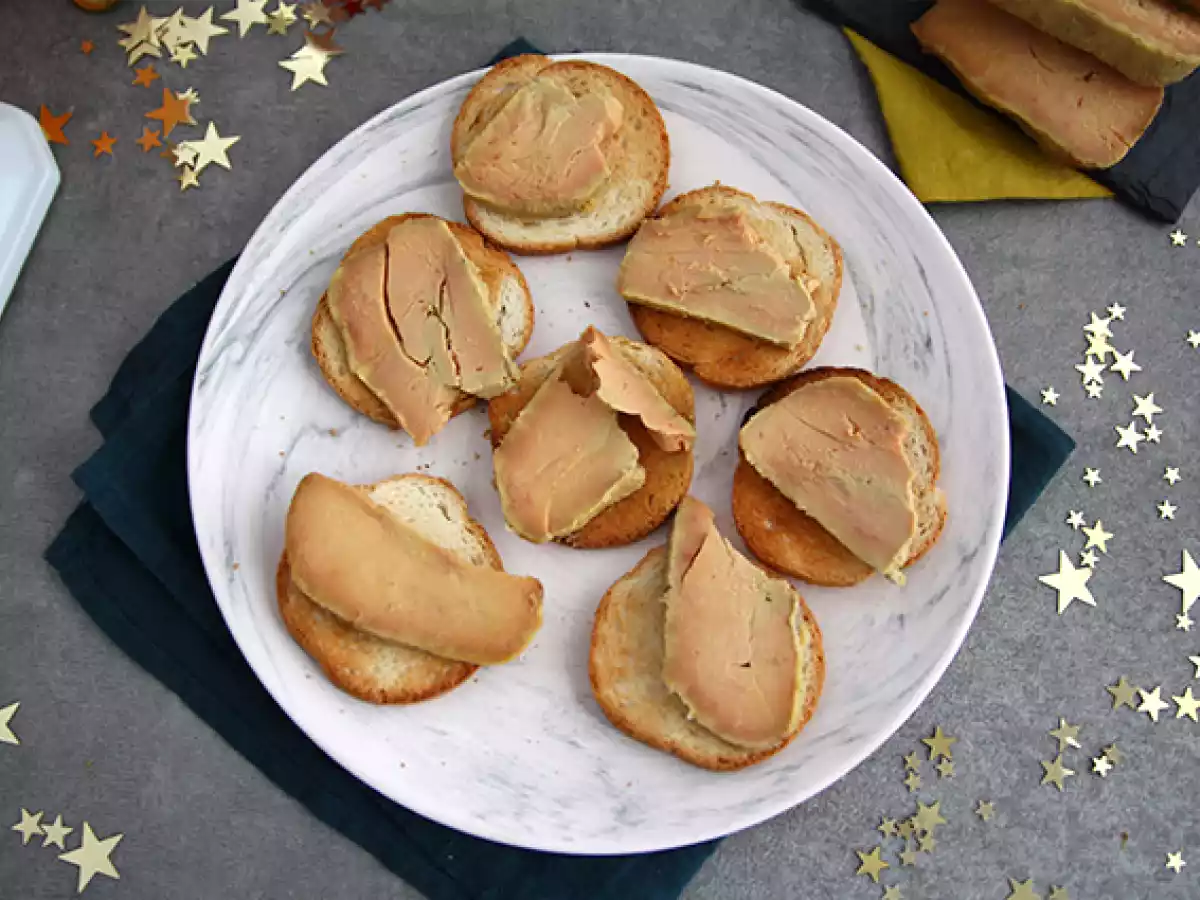 Foie gras kogt i salt - foto 2