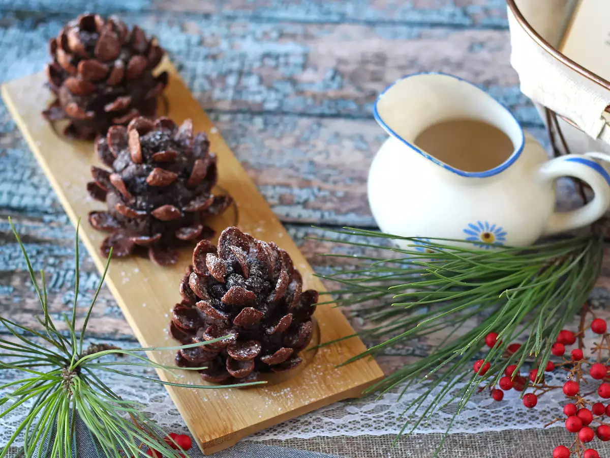Forvandl din brownie til en chokoladepinecone! - foto 2