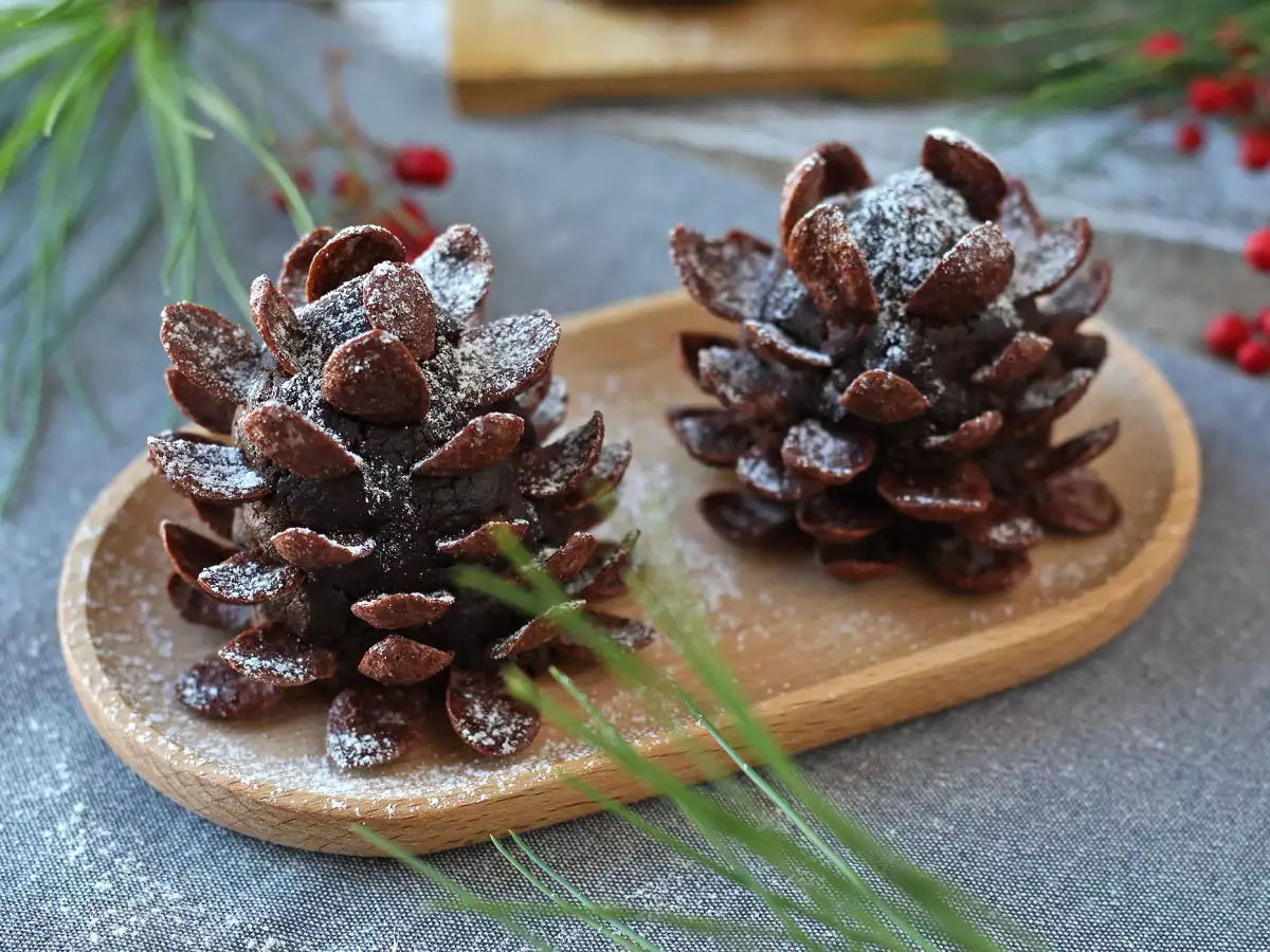 Forvandl din brownie til en chokoladepinecone! - foto 4