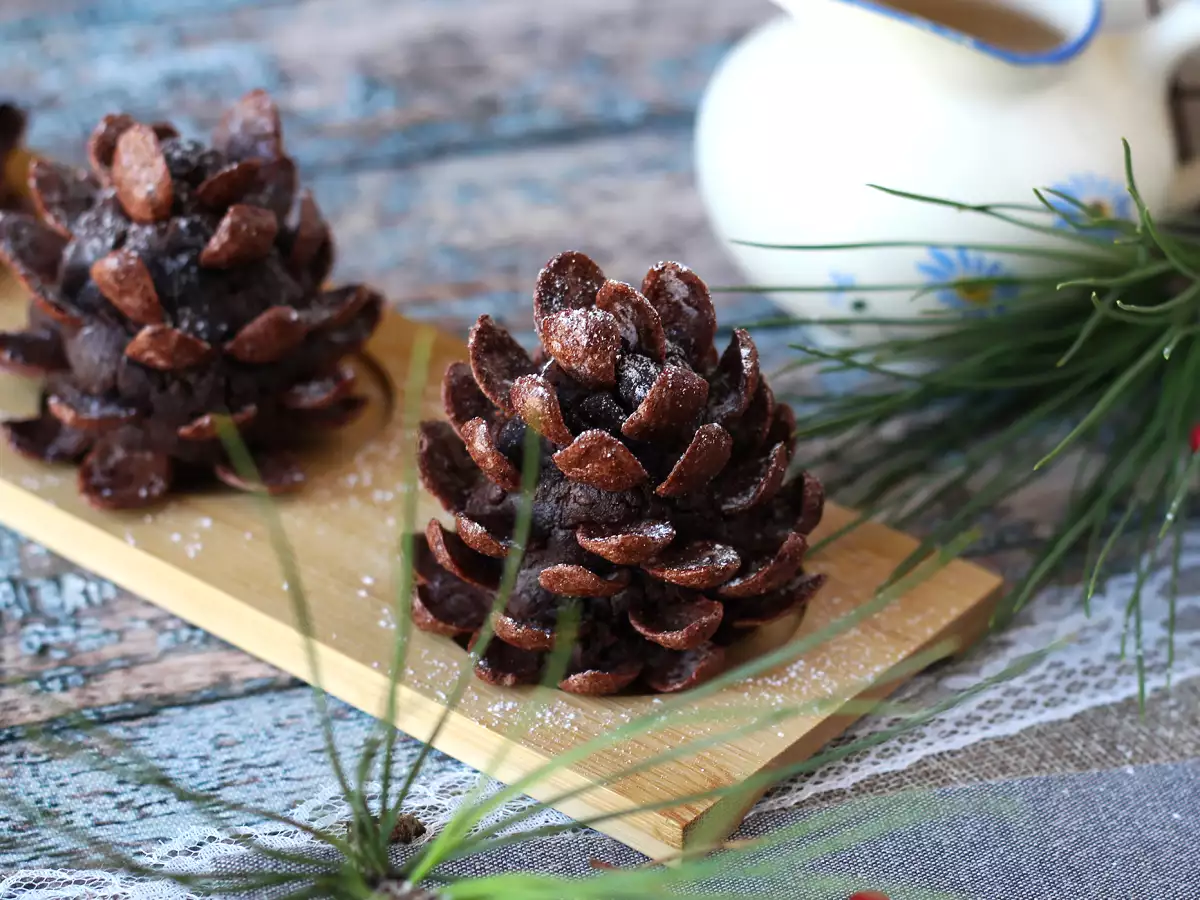 Forvandl din brownie til en chokoladepinecone! - foto 5