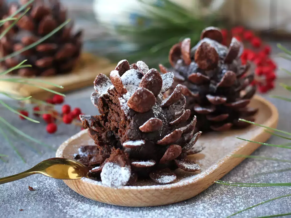 Forvandl din brownie til en chokoladepinecone! - foto 6