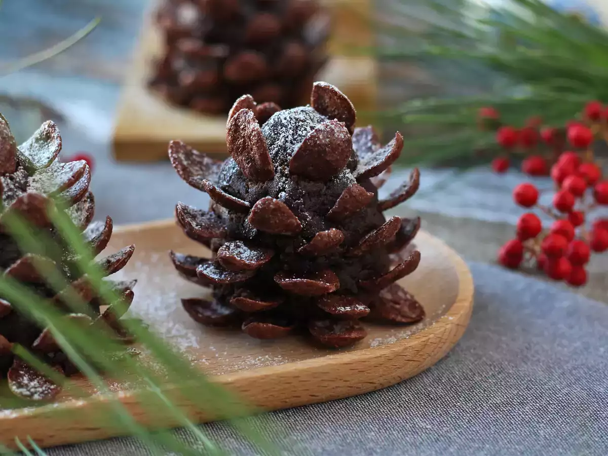 Forvandl din brownie til en chokoladepinecone! - foto 7