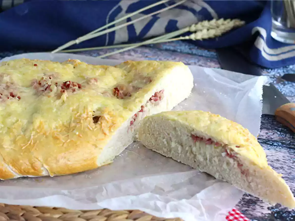 Fougasse med bacon og løg - foto 2