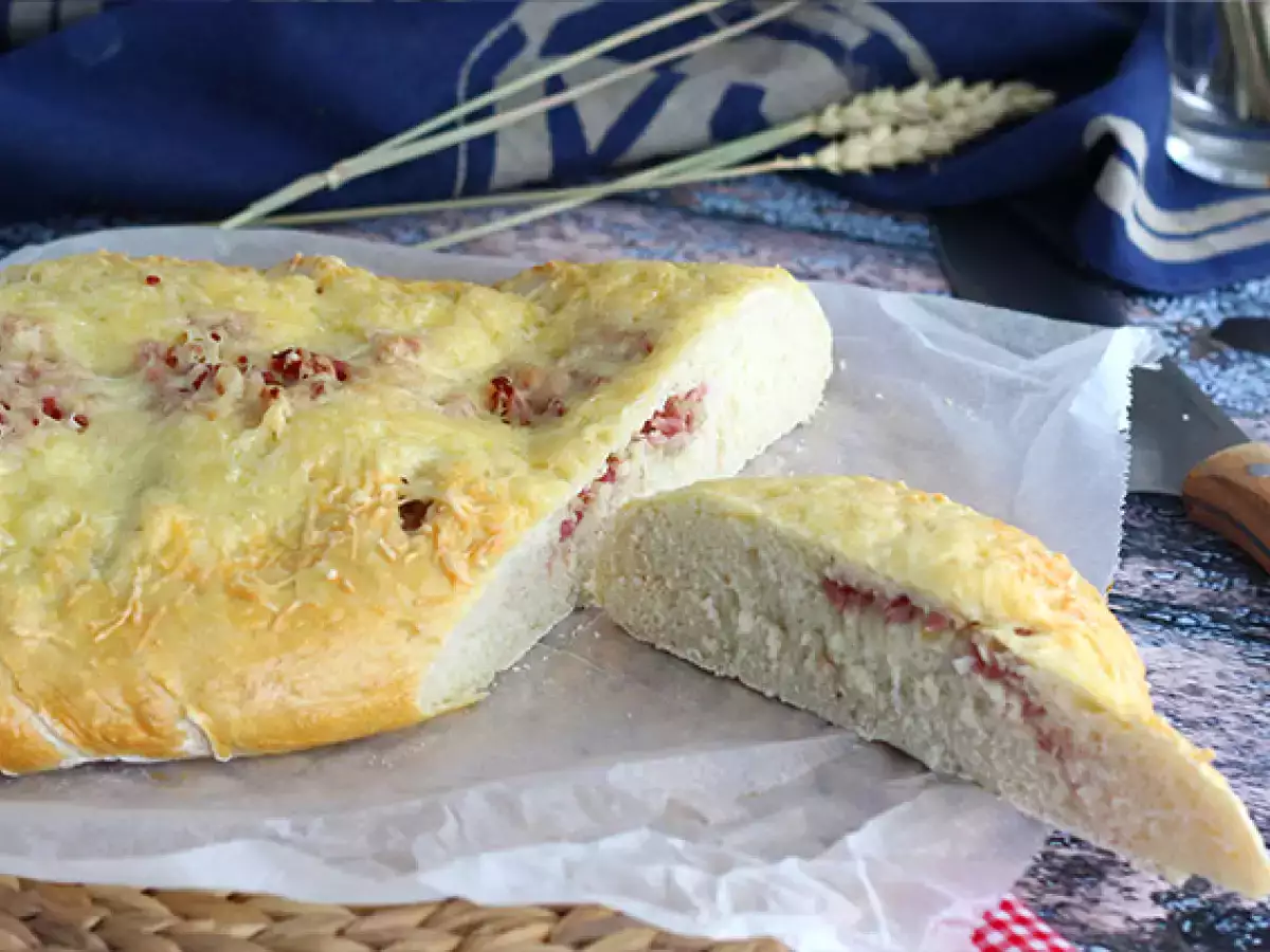 Fougasse med bacontern og løg - foto 2