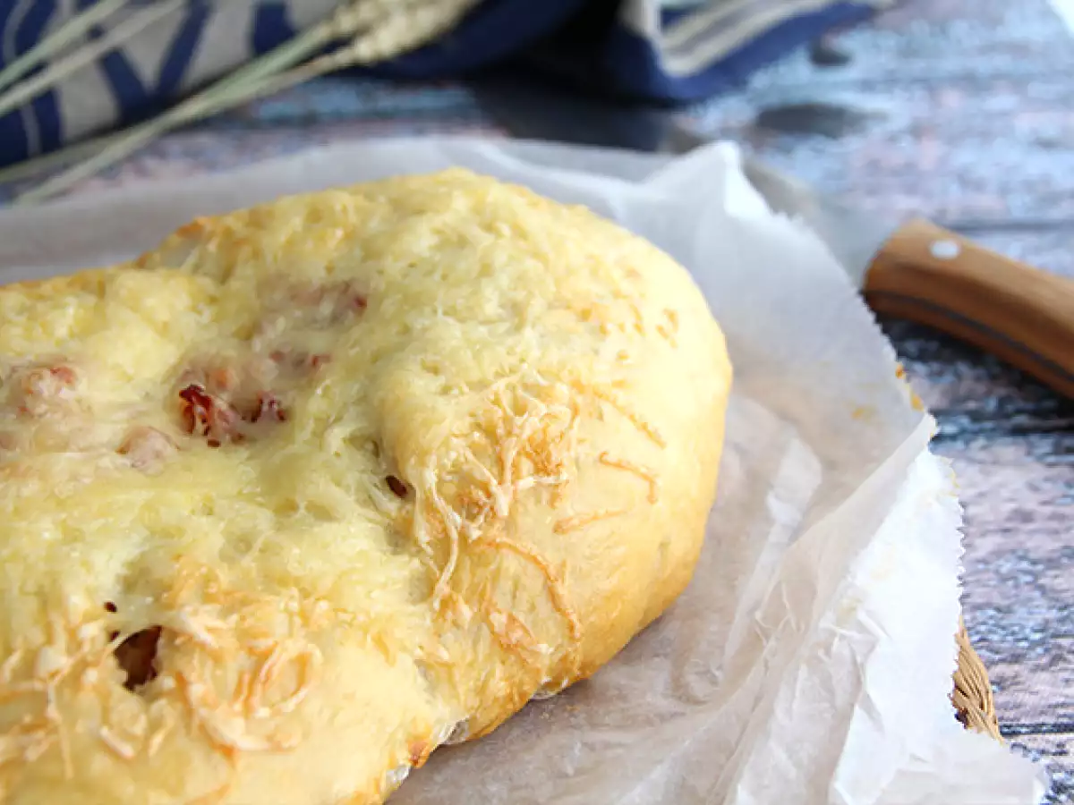 Fougasse med bacontern og løg - foto 3
