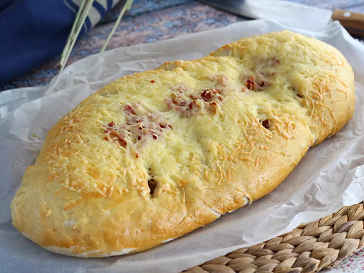 Fougasse med bacontern og løg - foto 4