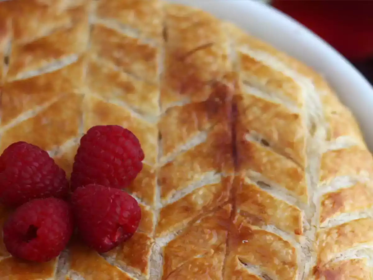 Frangipane-hindbær-pistacie-galette des rois - foto 3