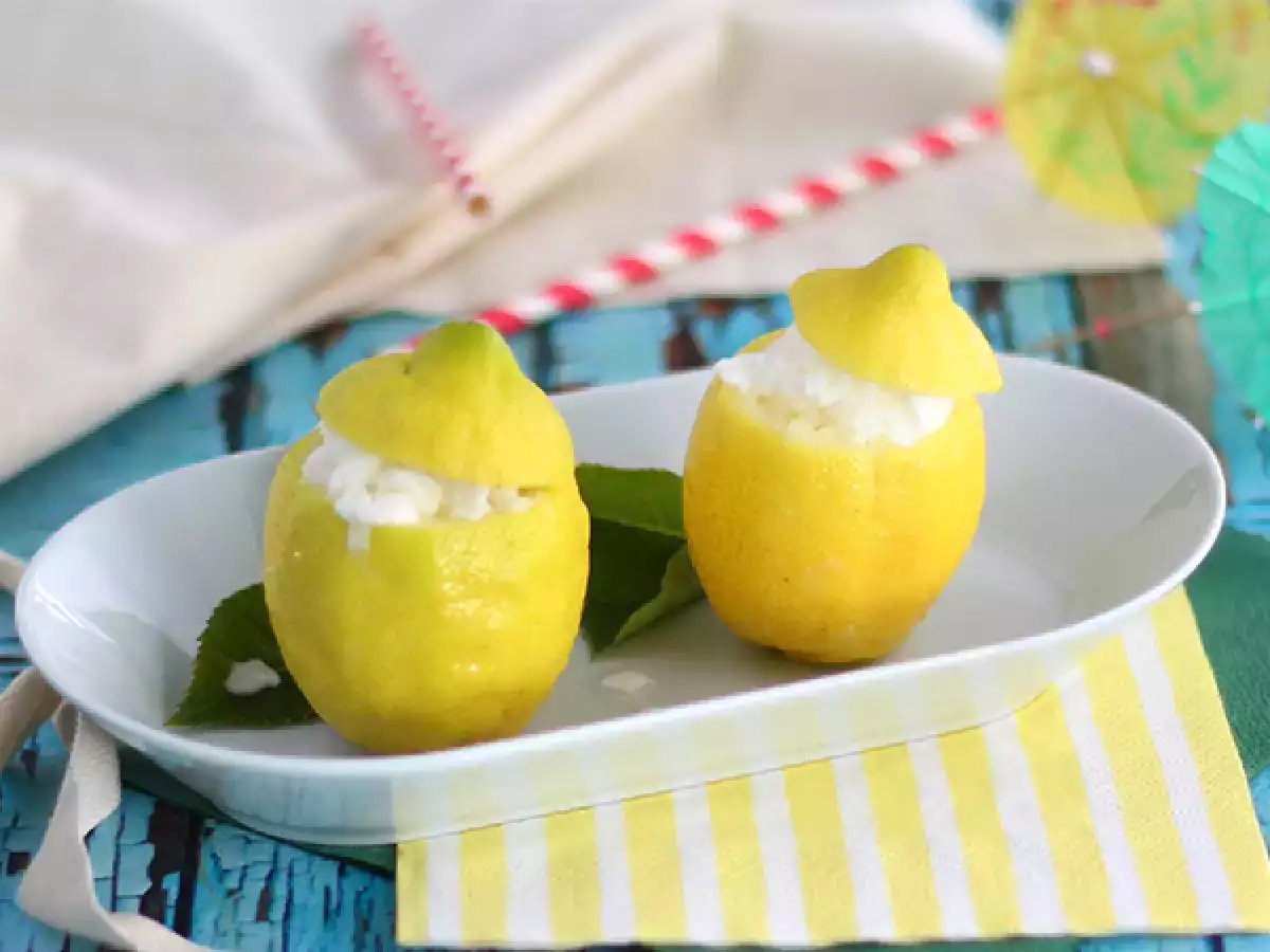 Frossen citron – forfriskende citronsorbet