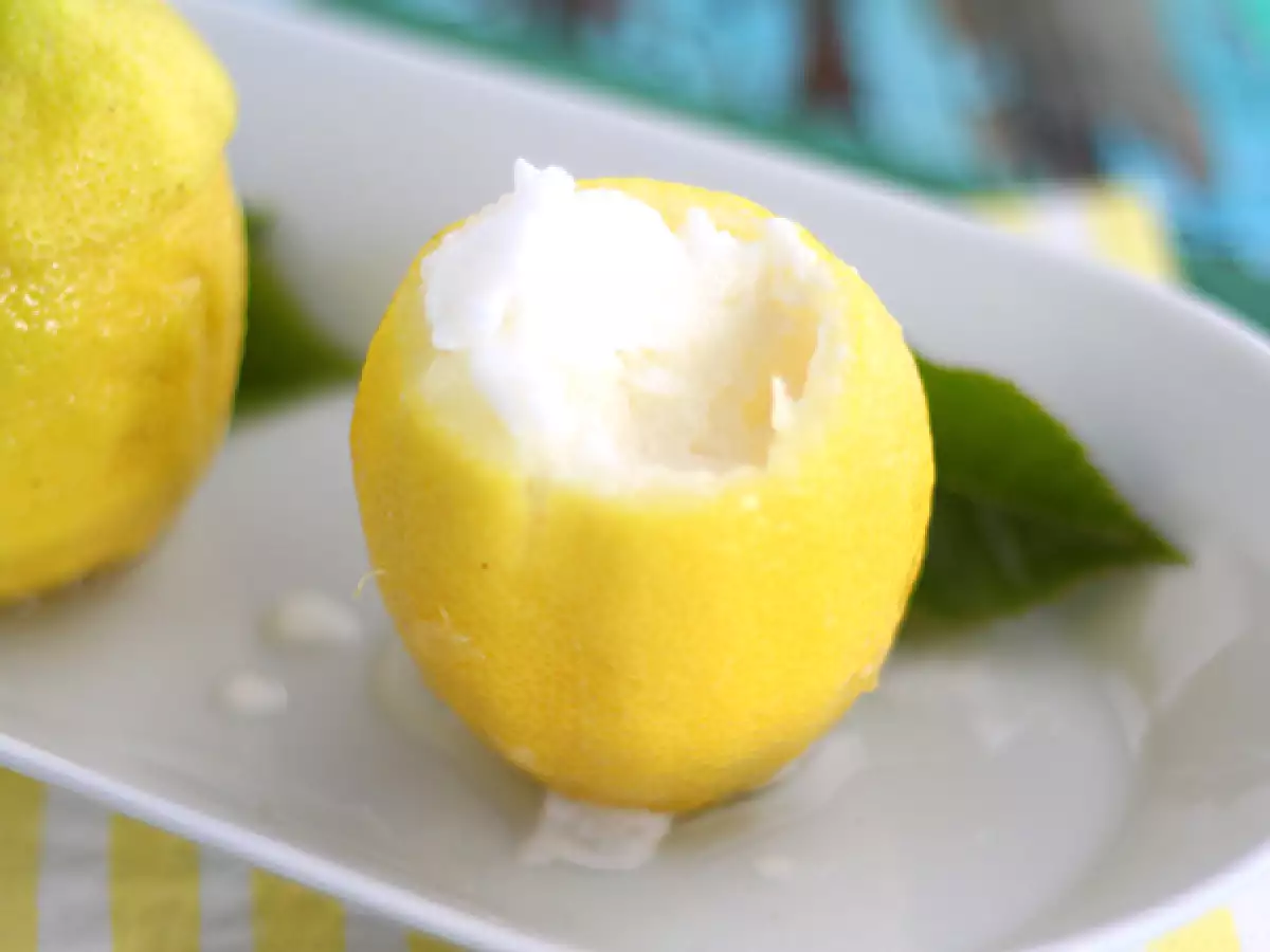 Frossen citron – forfriskende citronsorbet - foto 3