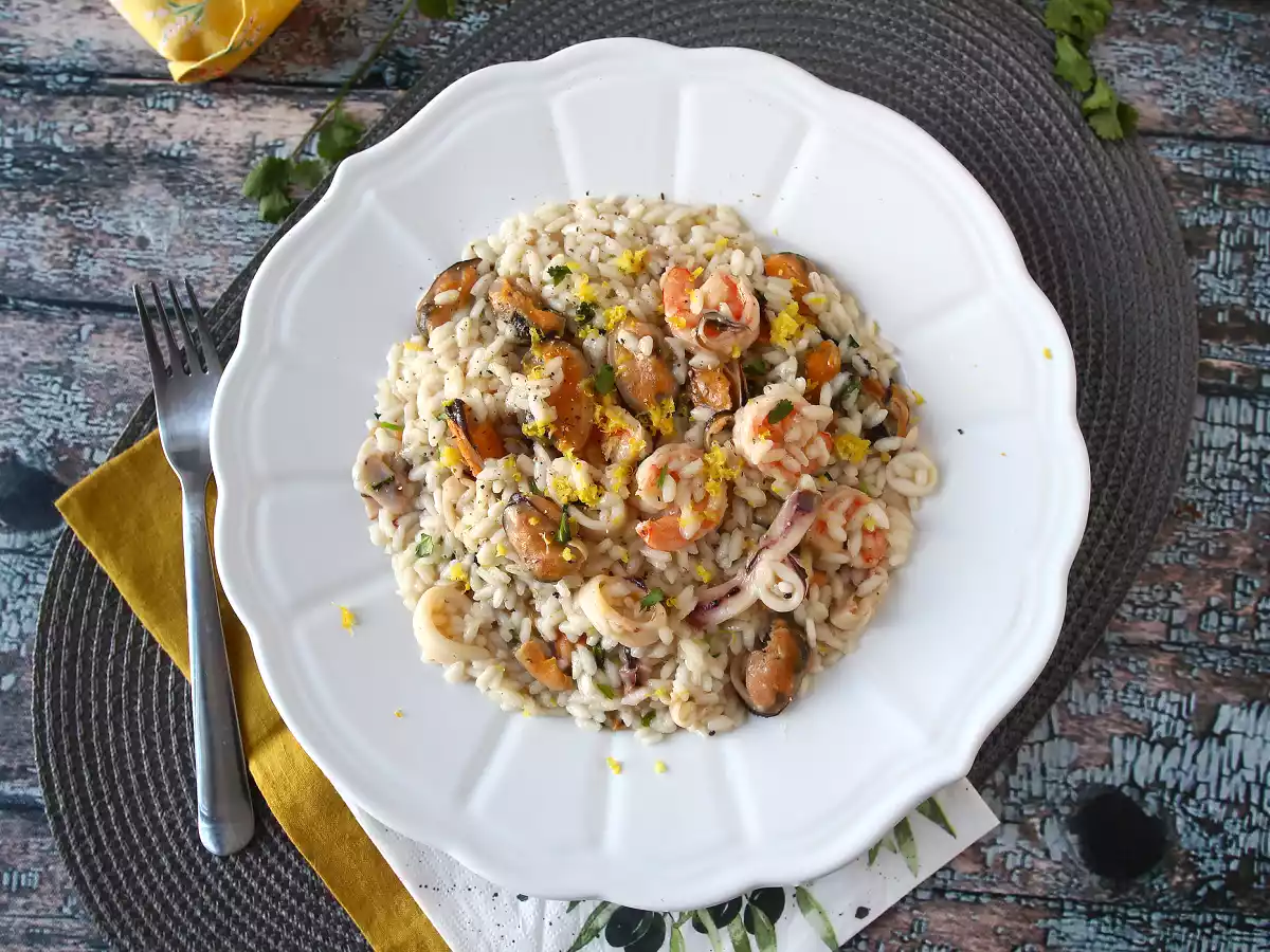 Frosset risotto med fisk og skaldyr: den ideelle løsning til en hurtig og velsmagende - foto 2
