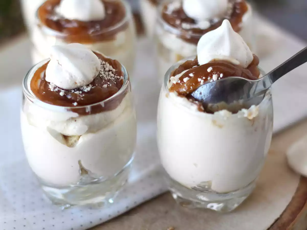 Glas i Mont Blanc-stil med kastanjecreme - foto 3