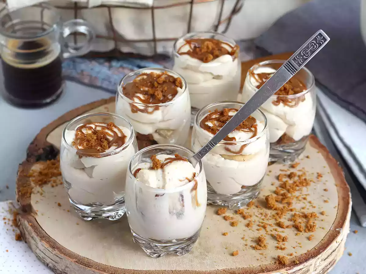 Glas med Speculoos-mousse