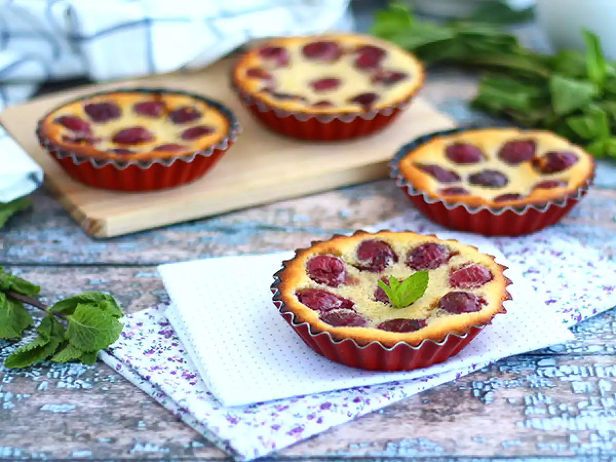 Glutenfri mini-kirsebærclafoutis - foto 2