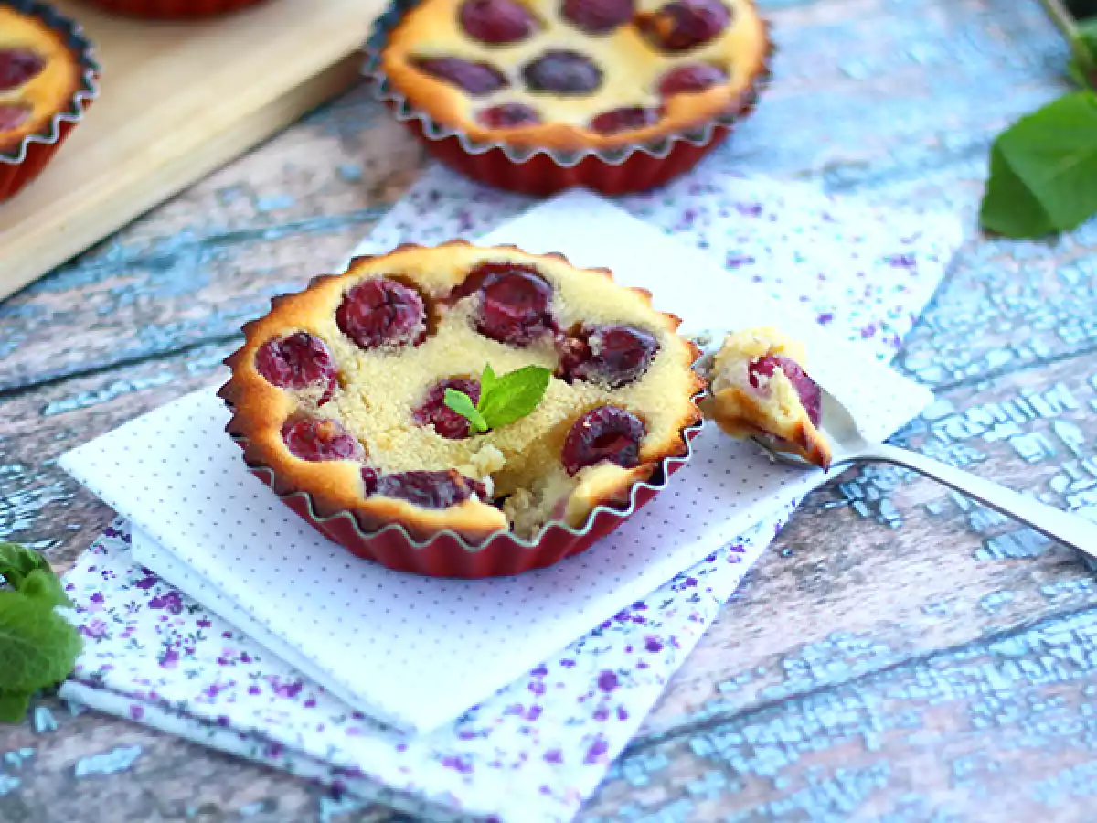 Glutenfri mini-kirsebærclafoutis - foto 3