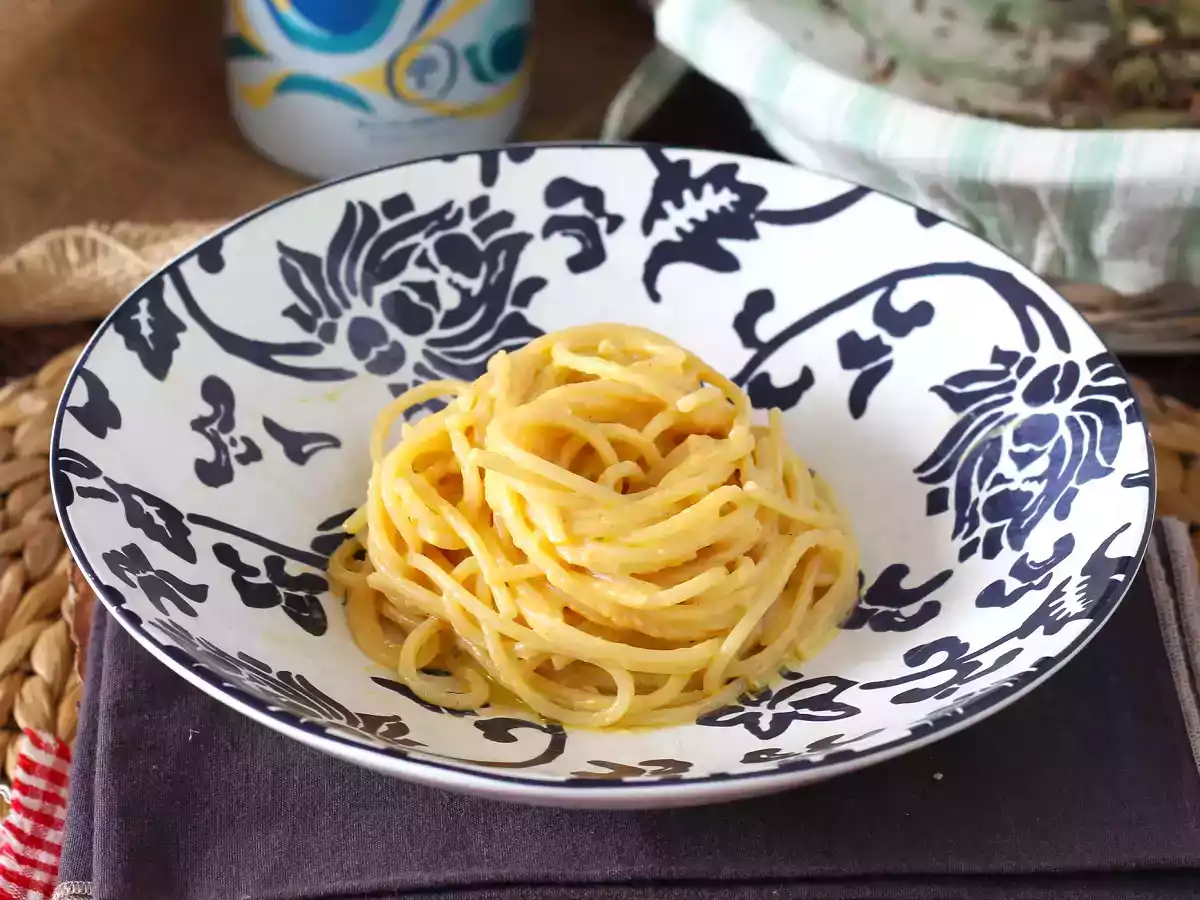 Græskar- og ricottasauce, perfekt til pasta eller fyldt i ravioli!