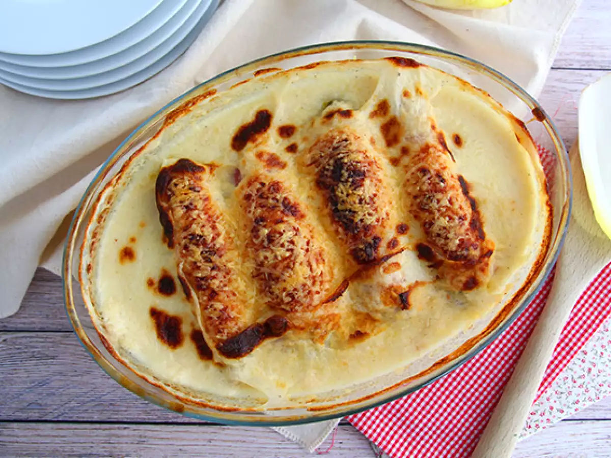 Gratineret julesalat med skinke - foto 4