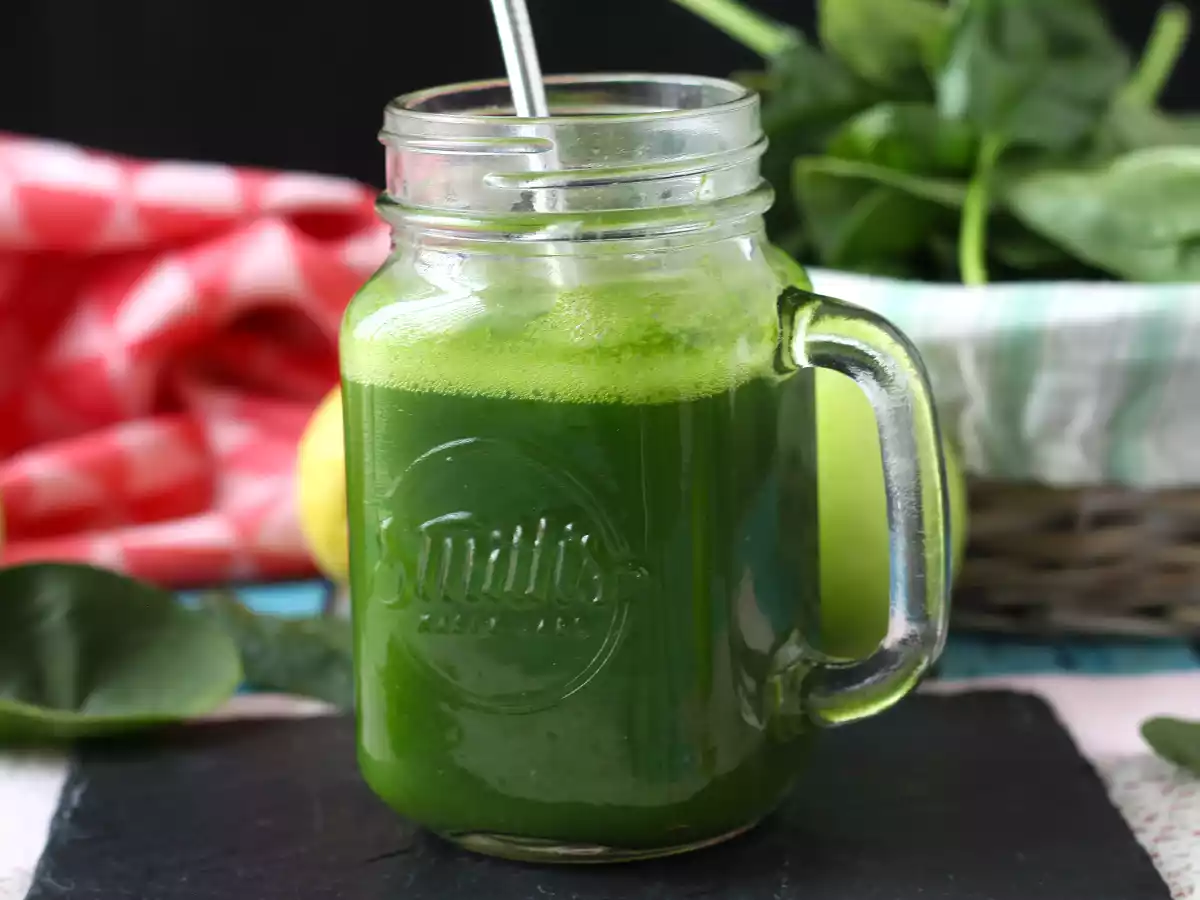Grøn detox-juice uden ekstraktionsmaskine, så du får flest mulige vitaminer! - foto 2