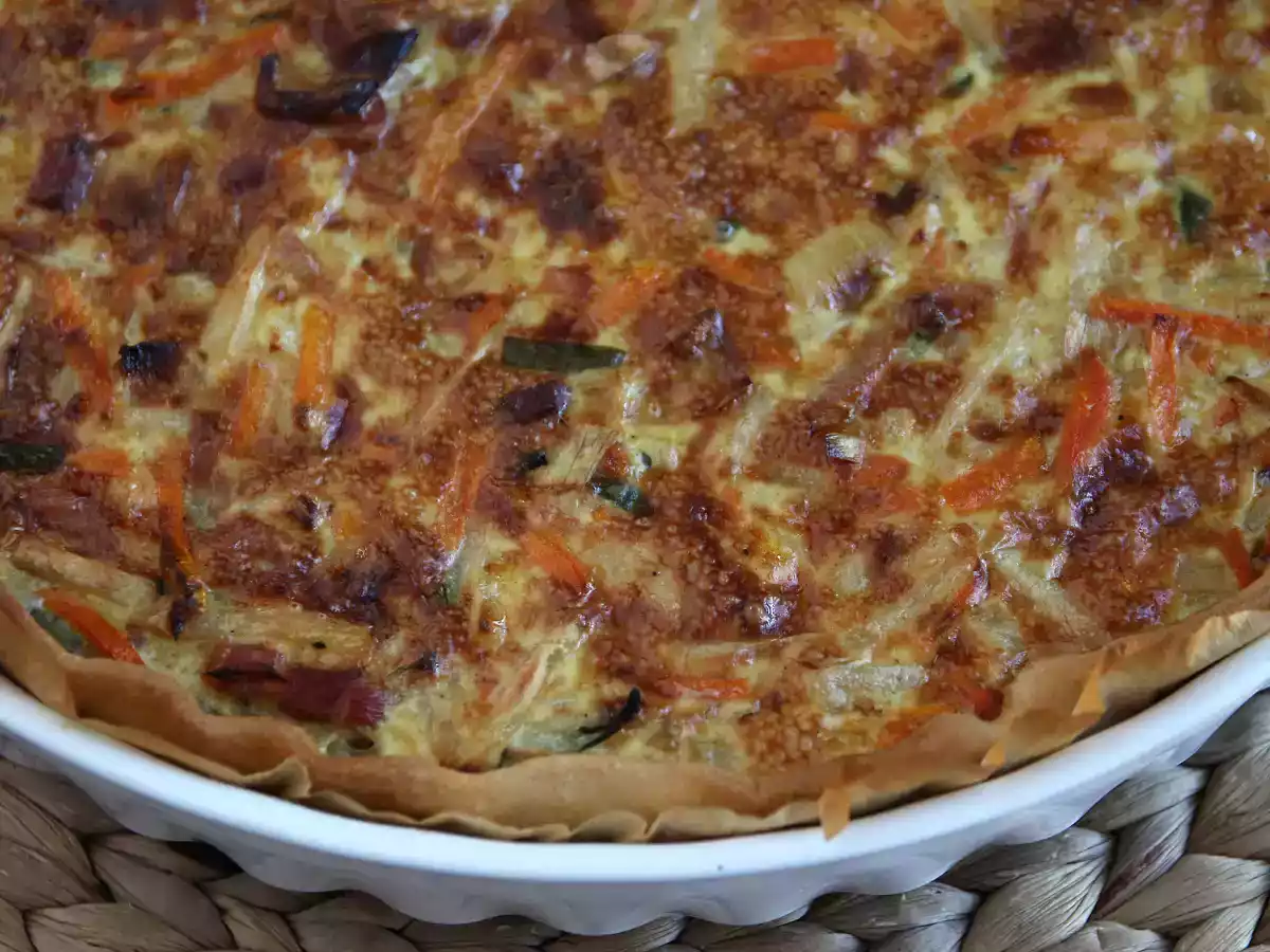 Grøntsags- og baconquiche, som alle elsker! - foto 3