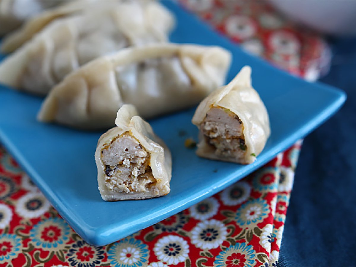 Gyozas med kylling, gulerødder og svampe - foto 5