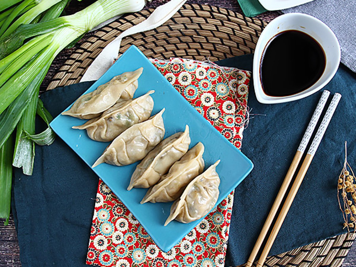 Gyozas med kylling, gulerødder og svampe - foto 6