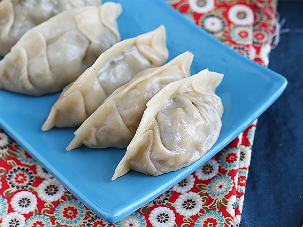 Gyozas med kylling, gulerødder og svampe - foto 7