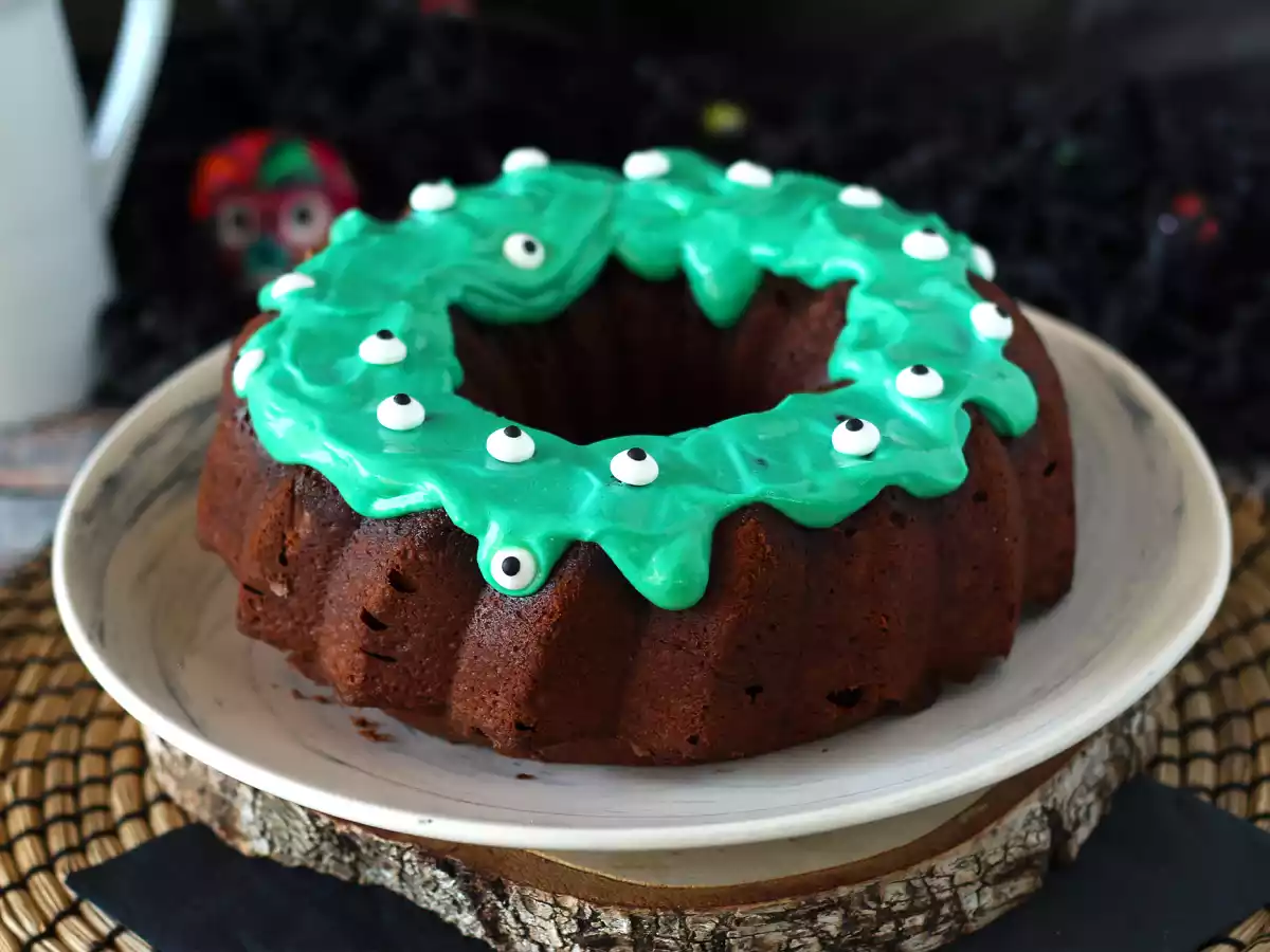 Halloween Bundt-kage, den lækre chokoladebundt-kage - foto 6