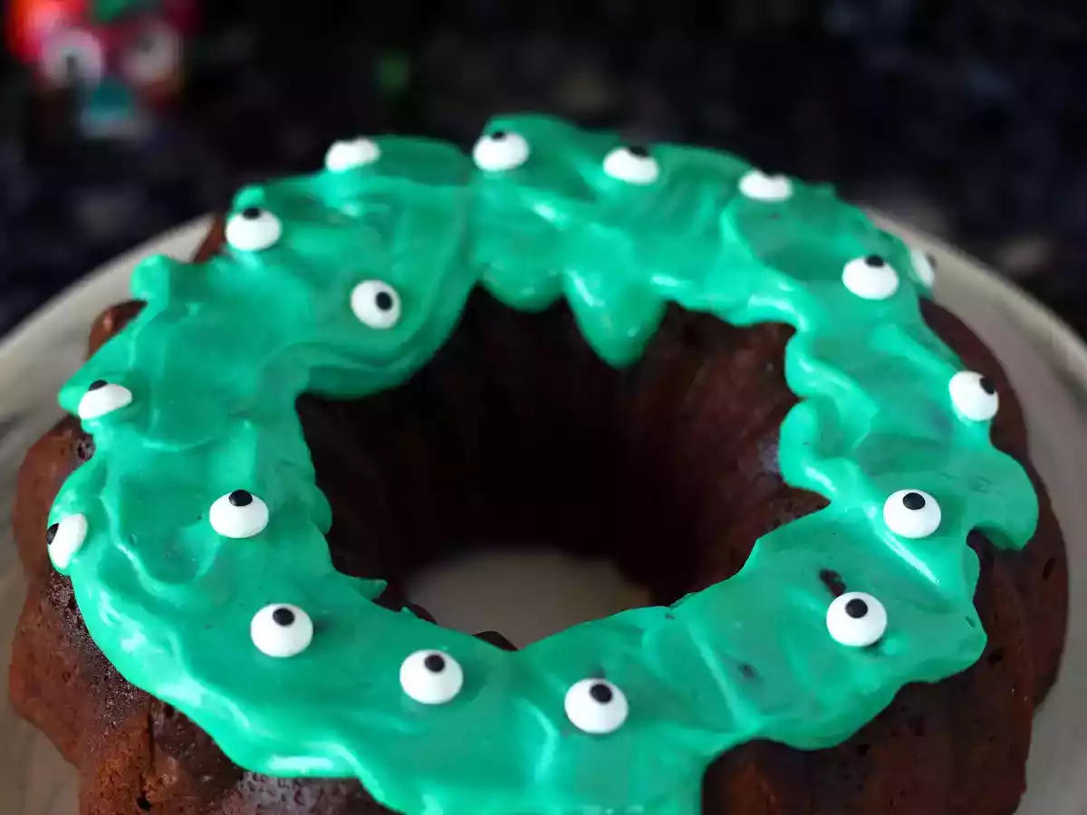 Halloween Bundt-kage, den lækre chokoladebundt-kage - foto 7