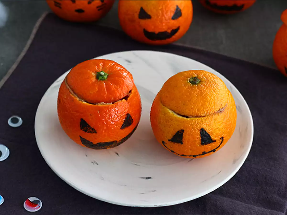 Halloween-klementiner og chokolademousse - foto 4