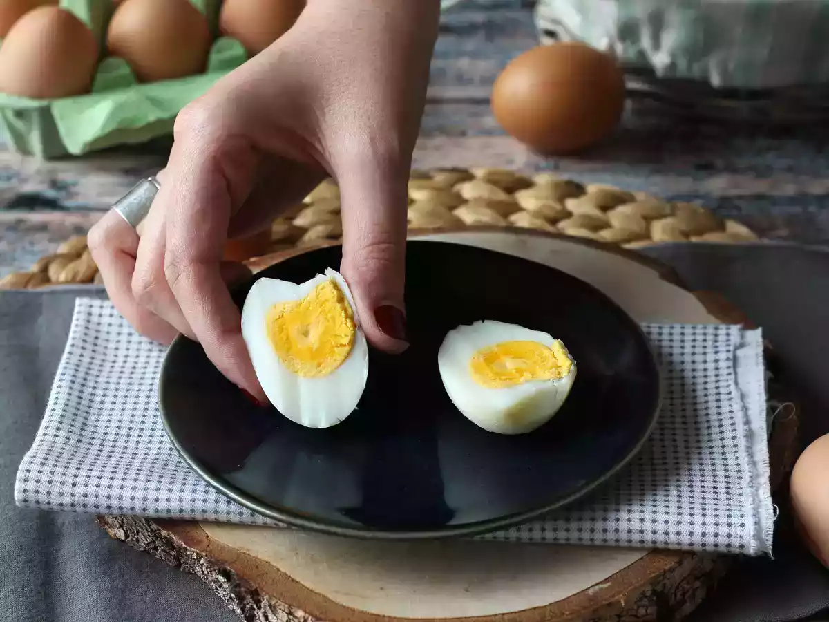 Hårdkogte æg i Air fryer - foto 3