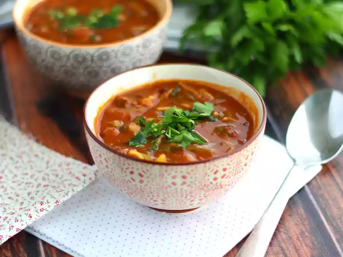 Harira-suppe, nem og velduftende