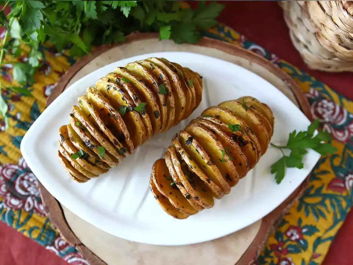 Hasselback-kartofler i luftfryseren: sprøde, smeltende i munden og ultra-nemme! - foto 7
