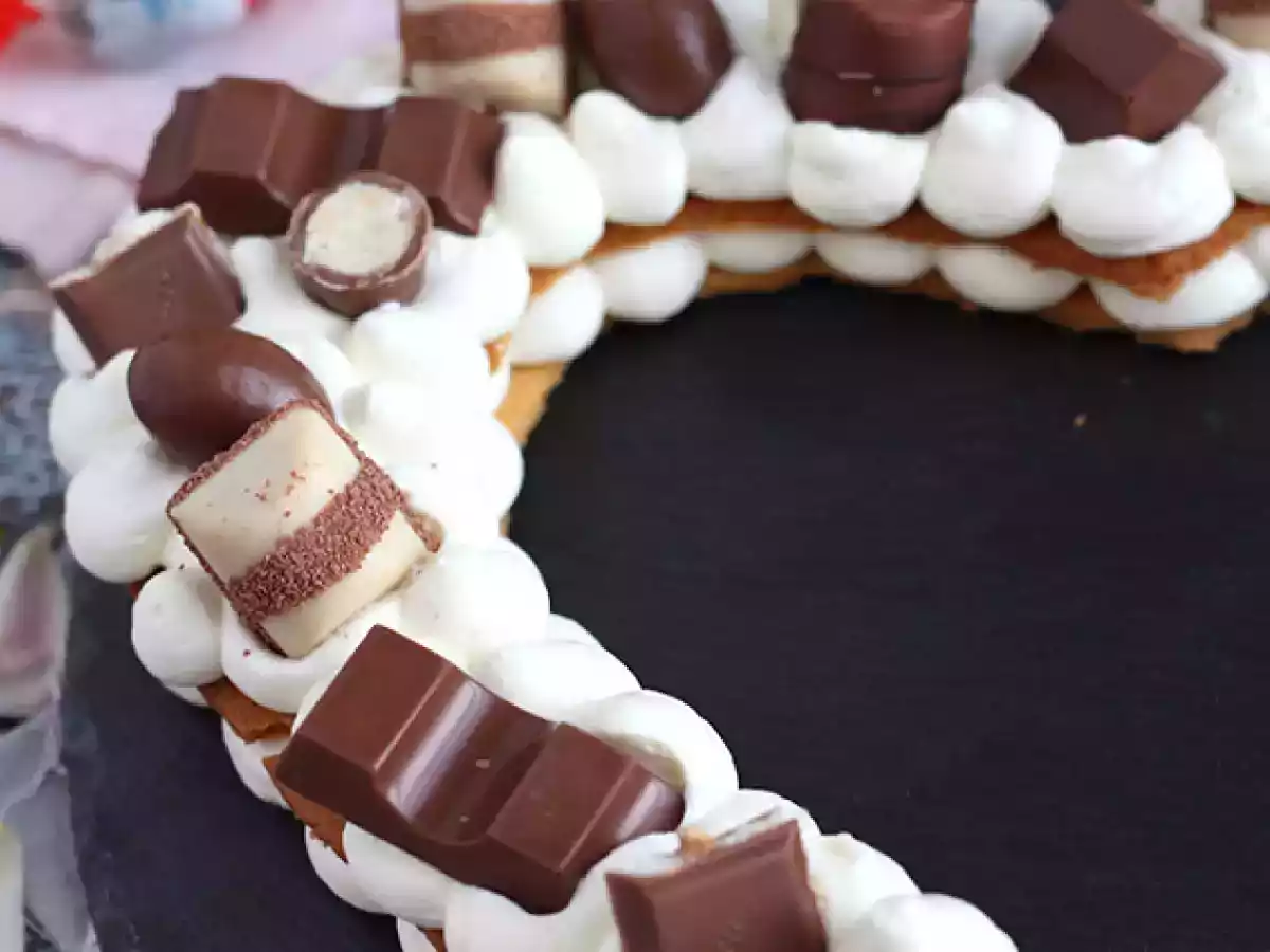 Heart cake au Kinder - Kinder-hjertekage til Valentinsdag - foto 5
