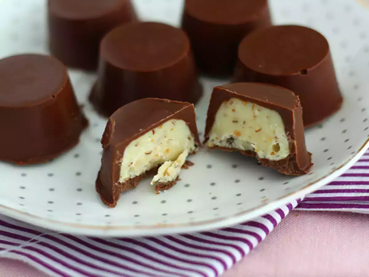 Hjemmelavede chokolader inspireret af Kinder Schoko-Bons