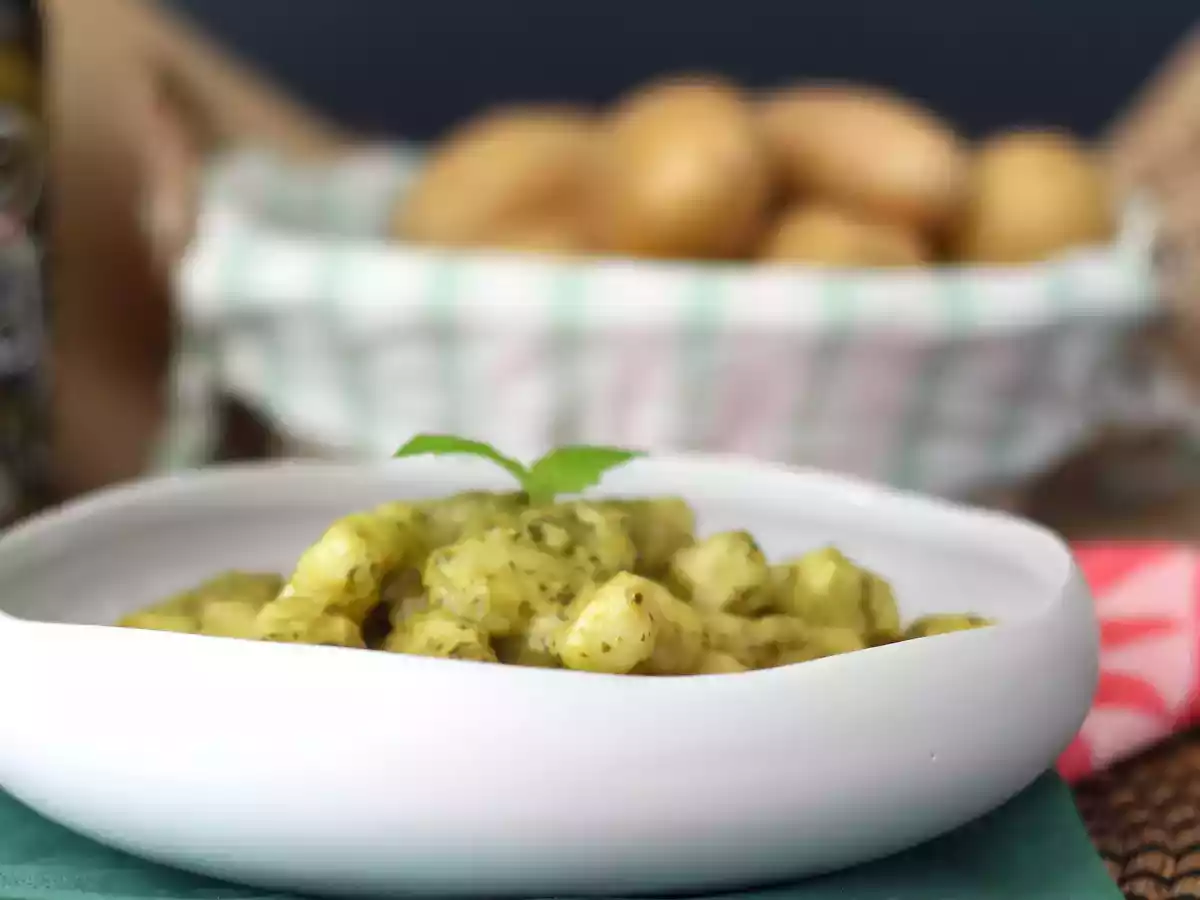 Hjemmelavede kartoffelgnocchi med pesto - foto 2