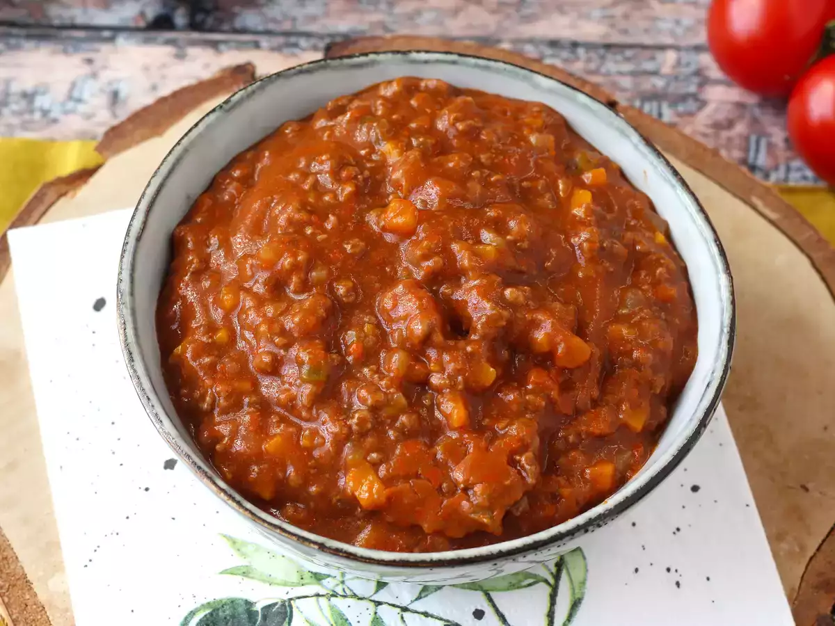 Hjemmelavet bolognese-sauce - ragù alla bolognese - foto 2