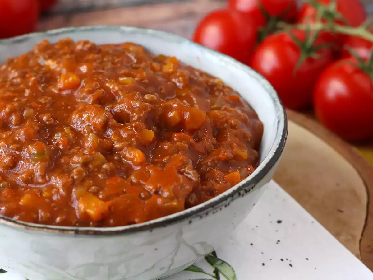 Hjemmelavet bolognese-sauce - ragù alla bolognese - foto 3