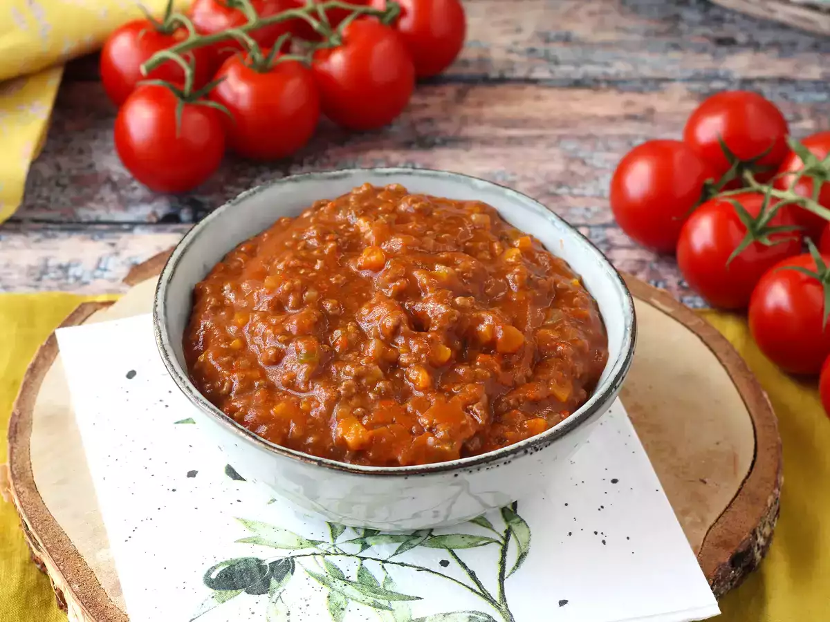 Hjemmelavet bolognese-sauce - ragù alla bolognese - foto 4