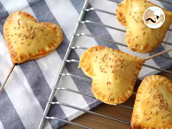 Hjerteformede pie pops til valentinsdag