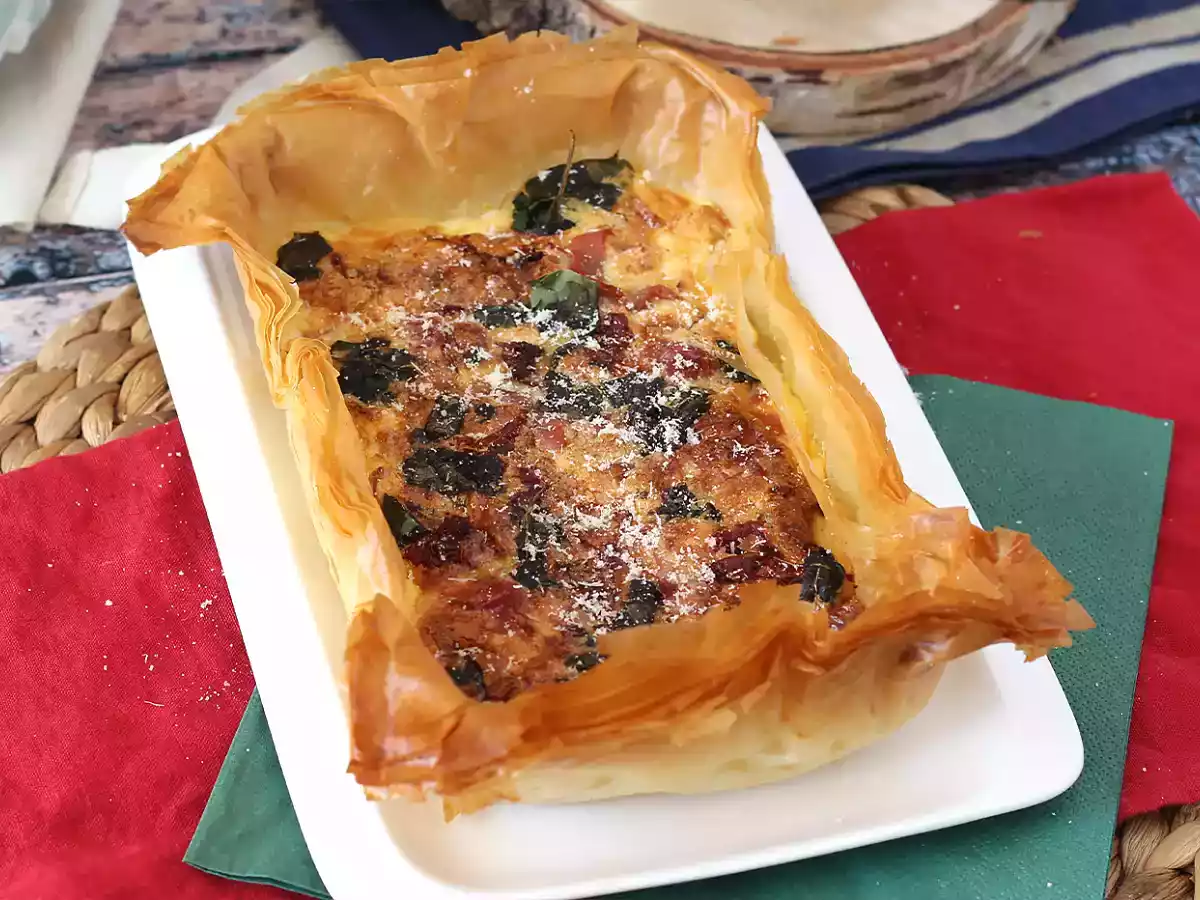 Hurtig italiensk filo-tærte