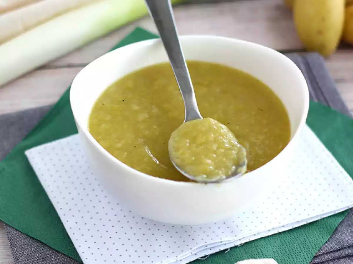 Hurtig og nem porre- og kartoffelsuppe - foto 2