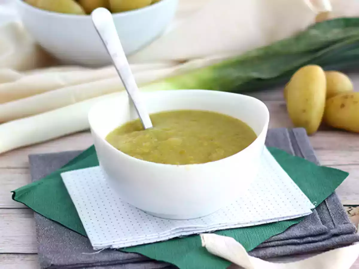 Hurtig og nem porre- og kartoffelsuppe - foto 3