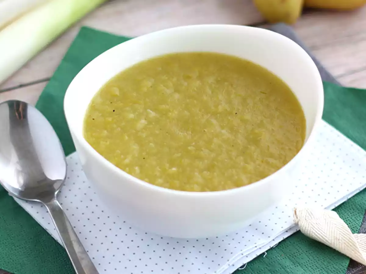 Hurtig og nem porre- og kartoffelsuppe - foto 4