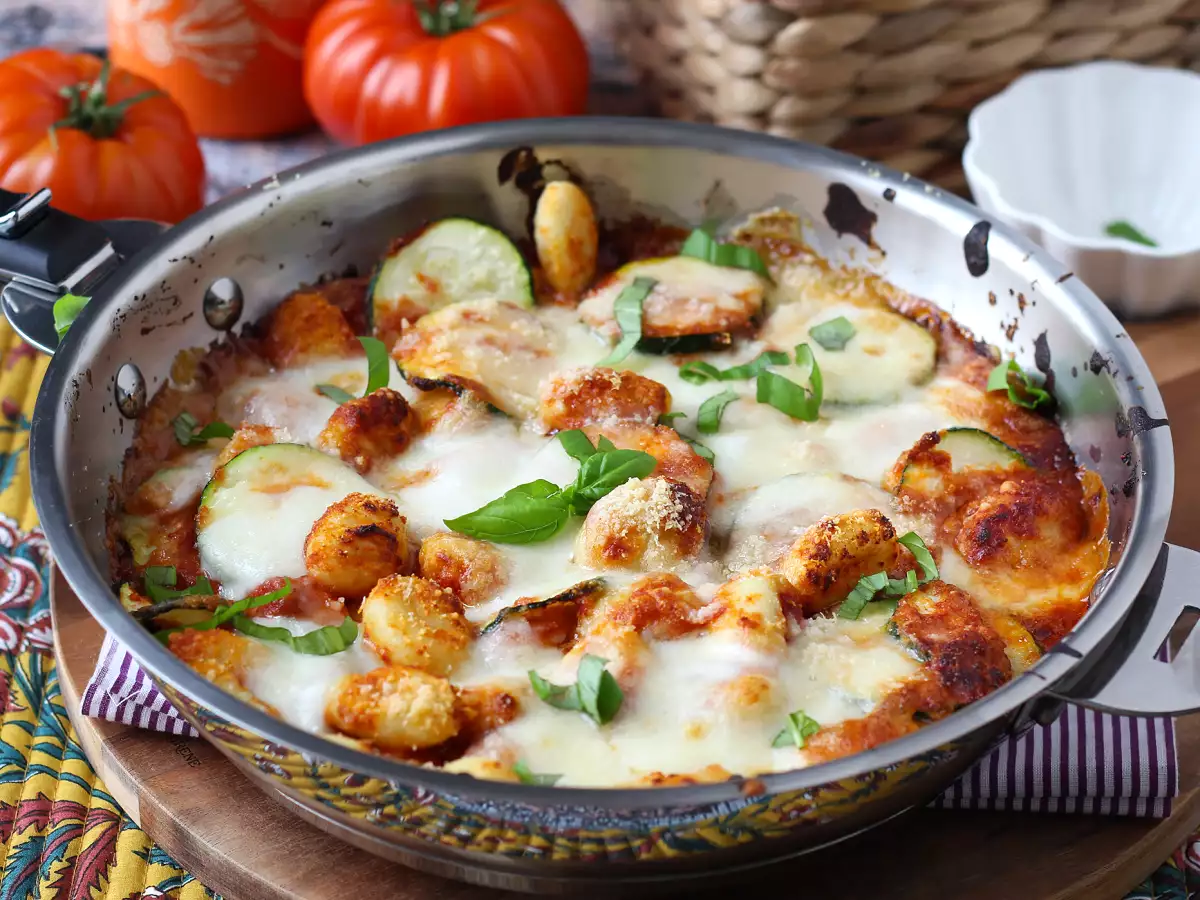 Hurtig opskrift på gnocchigratin med squash og mozzarella - foto 5