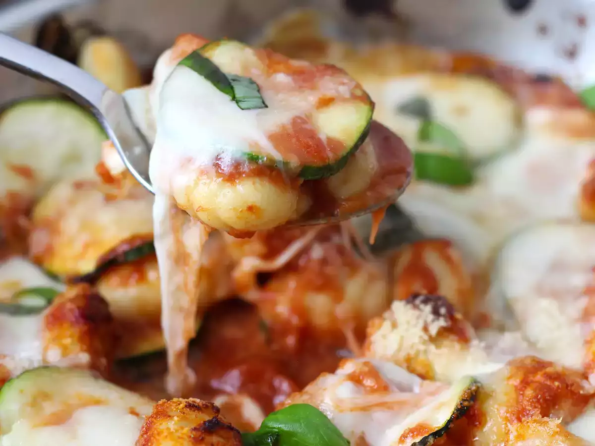 Hurtig opskrift på gnocchigratin med squash og mozzarella - foto 7