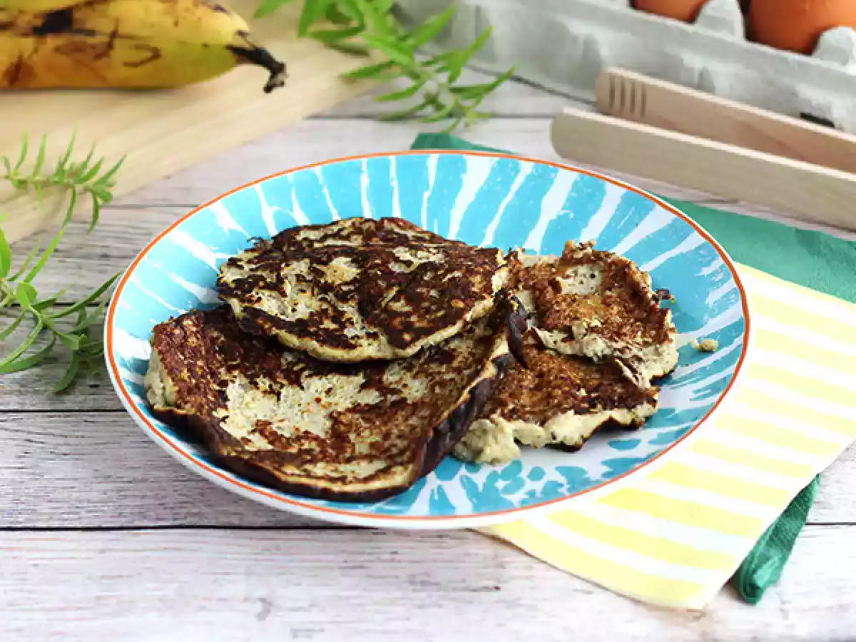 Hurtige glutenfri pandekager (bananer + æg) - foto 3